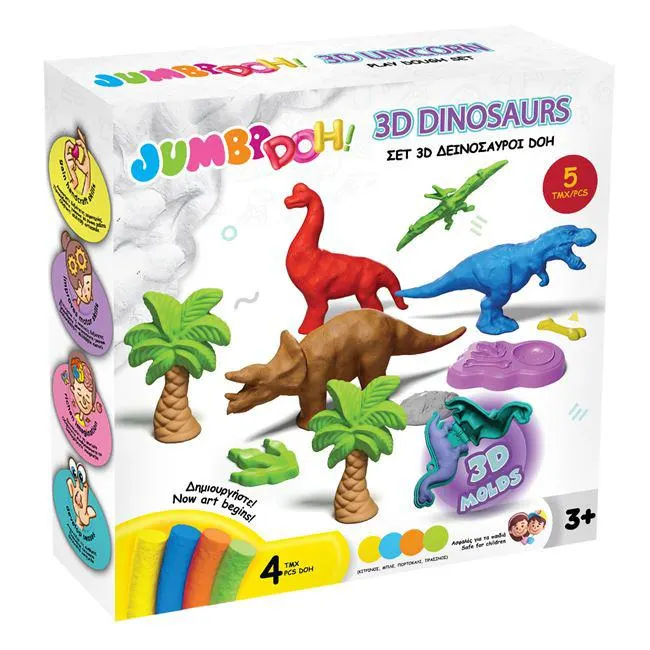 DOH Σετ Πλαστελίνη Φτιάχνω Δεινόσαυρους