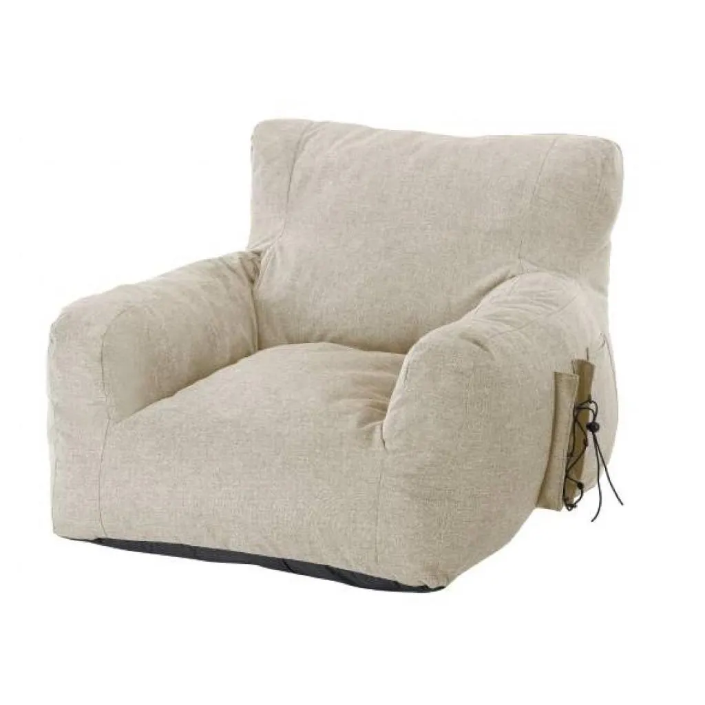 NADOR Πολυθρόνα πουφ 84x80x60εκ. Μπεζ