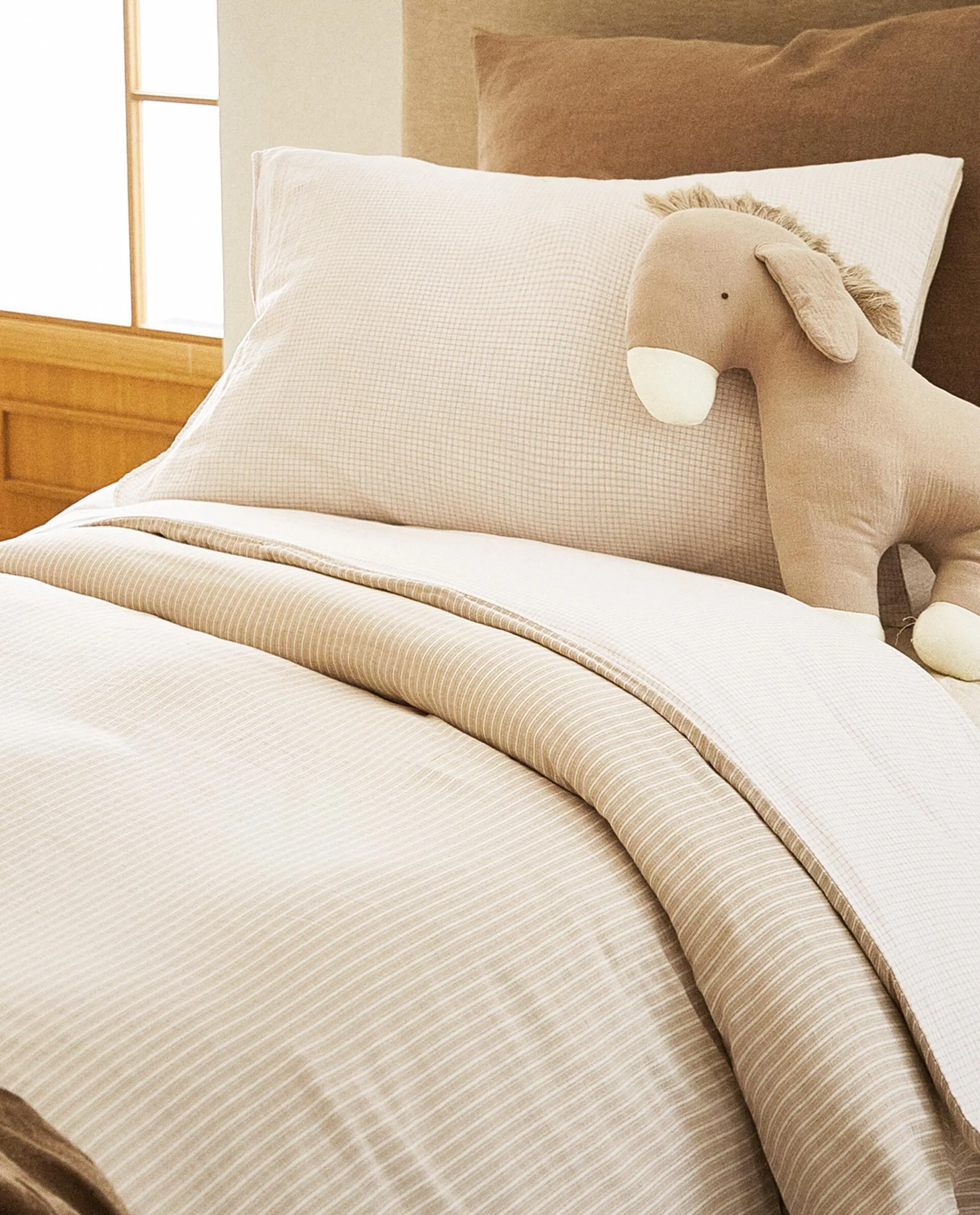 WENDE-KINDERBETTBEZUG AUS GAZE