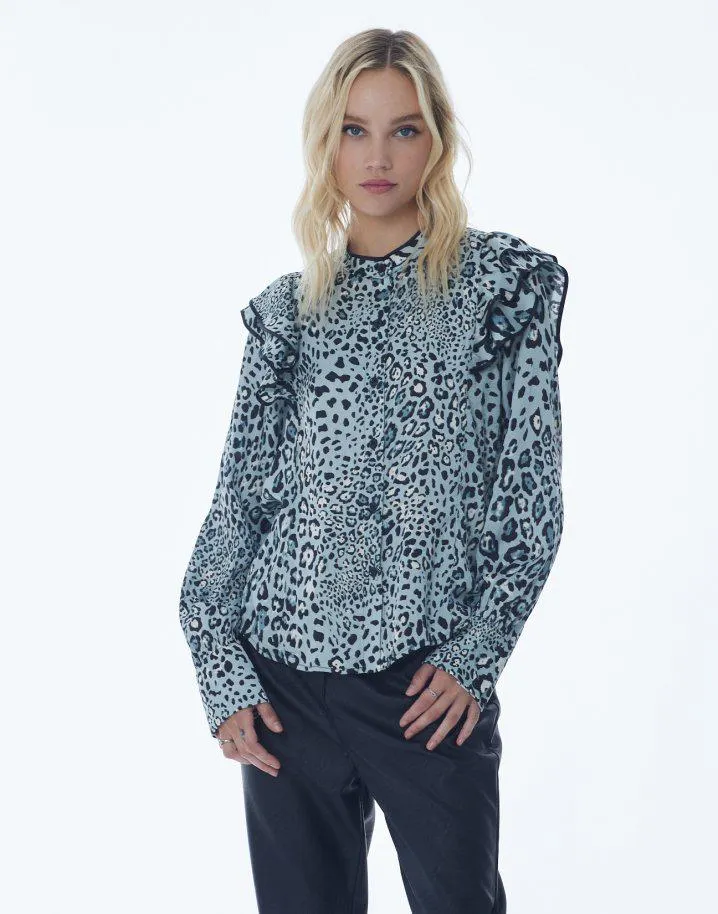 Πουκάμισο με διπλό βολάν