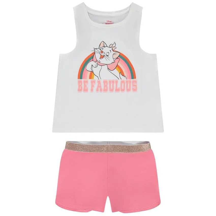 Πιτζάμα σύντομη 2 τμχ. Jersey print Marie Disney για κορίτσι