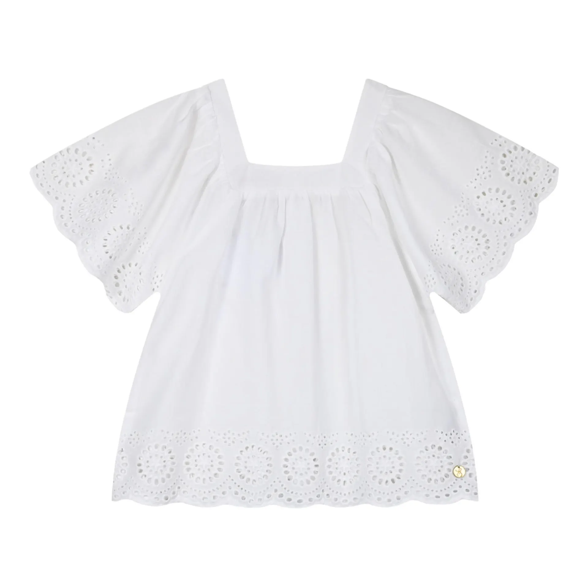 Παιδικό τοπ με κέντημα για κορίτσι | ΛΕΥΚΟ