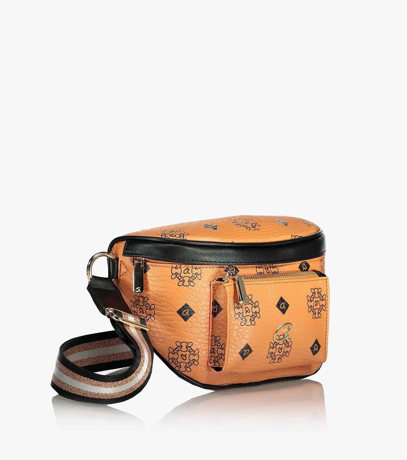 ΤΣΑΝΤΑ SLING LESLIE ΜΕ ΤΥΠΩΜΑ ΜΟΝΟΓΡΑΜΜΑ 'Α'