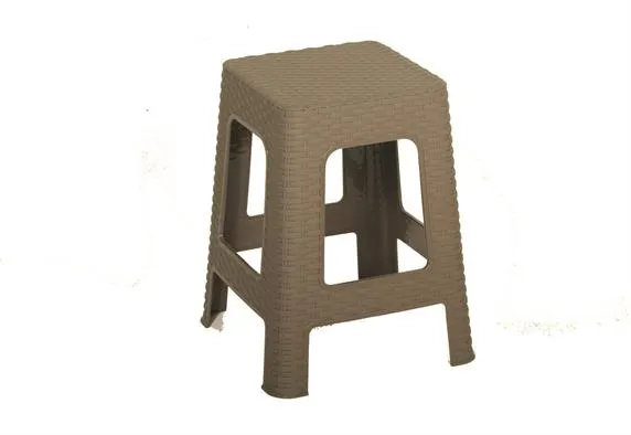 Σκαμπό Rattan Πλαστικό Καφέ