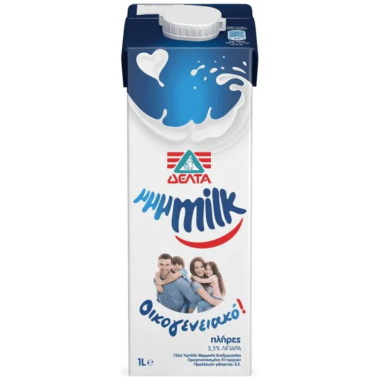 ΔΕΛΤΑ μμμMILK Οικογενειακό Γάλα 3,5% Λιπαρά 1lt