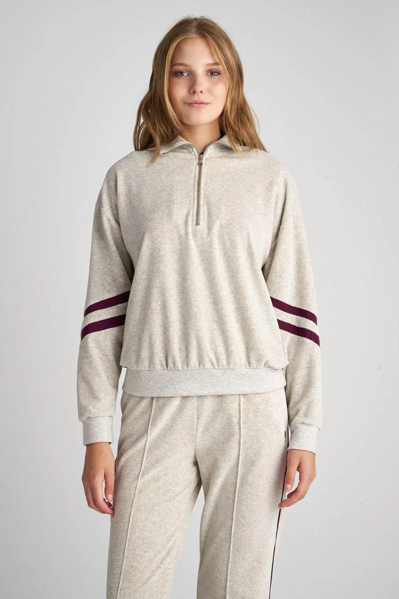 ΒΕΛΟΥΤΕ ΜΑΚΡΥΜΑΝΙΚΗ ΜΠΛΟΥΖΑ ΜΕ ΦΕΡΜΟΥΑΡ