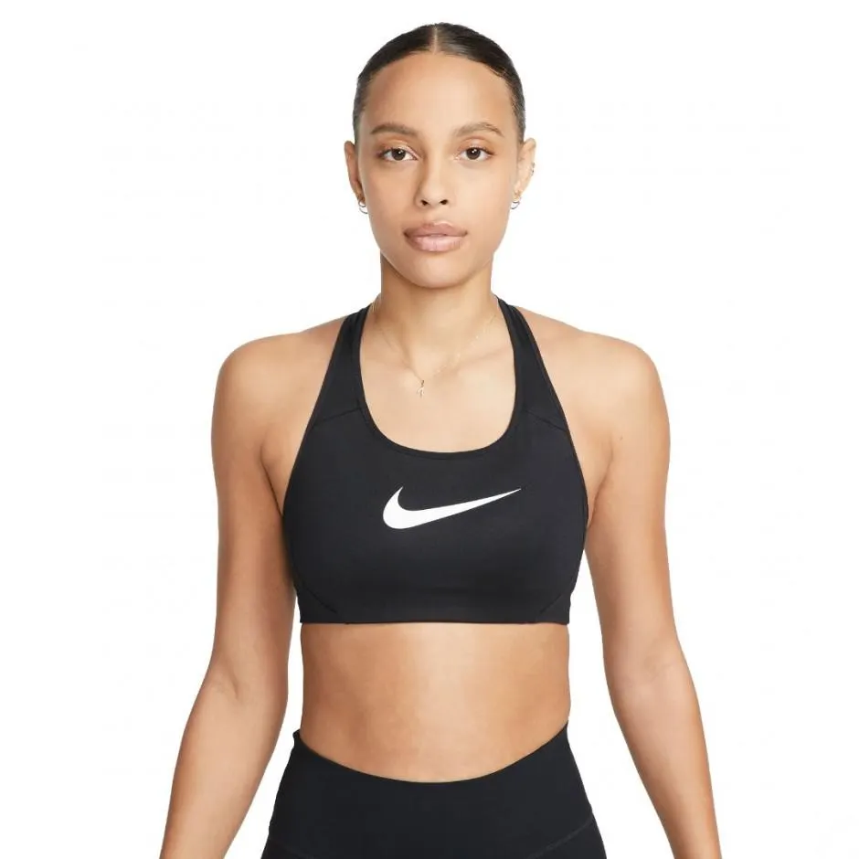 NIKE HIGH COMPRESSN BRA SWOOSH Μαύρο