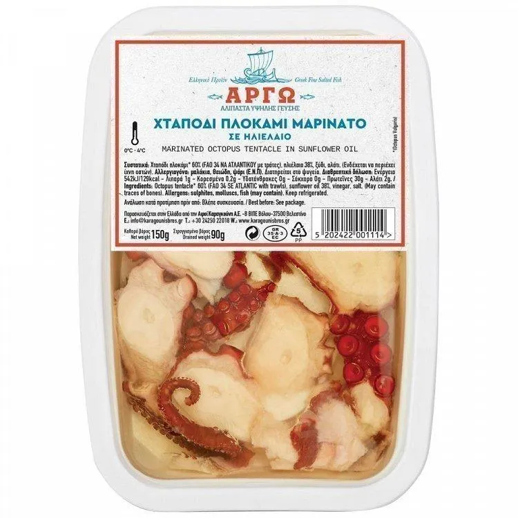 Αργώ Χταπόδι Πλοκάμι Μαρινάτο 90gr