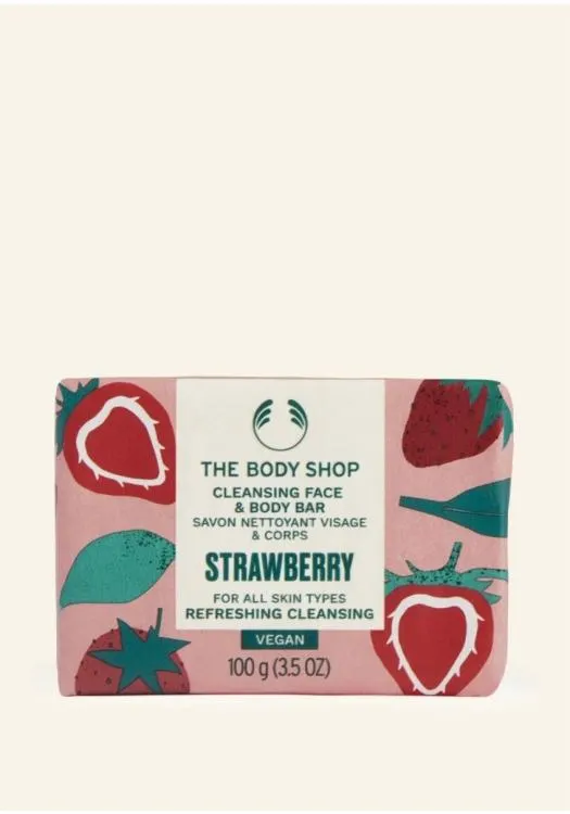 Strawberry Cleansing Face & Body Bar