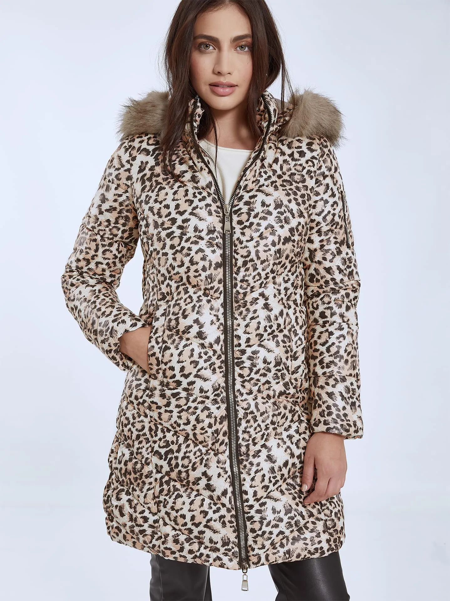 Λεοπάρ μπουφάν με γούνα σε λεοπάρ 1