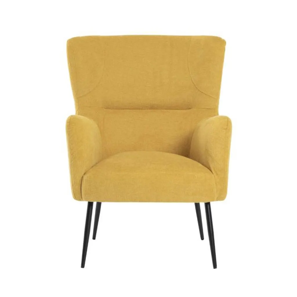 ANNIE Πολυθρόνα σαλονιού 72x83,5x97,5εκ. Mustard