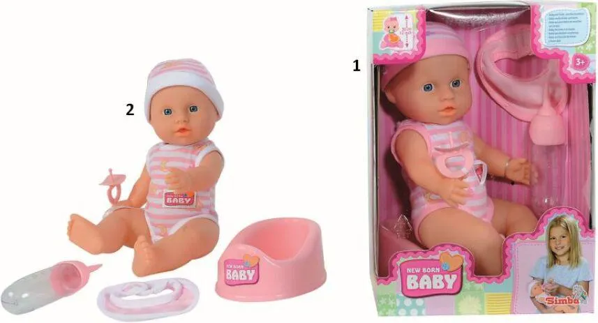 Simba New Born Baby Κούκλα 30cm-2 Σχέδια (5037800)