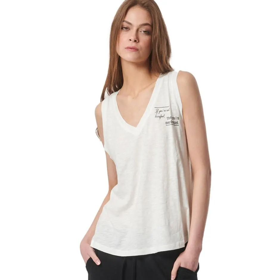 Γυναικεία Αμάνικη Μπλούζα Εκρού - Body Action