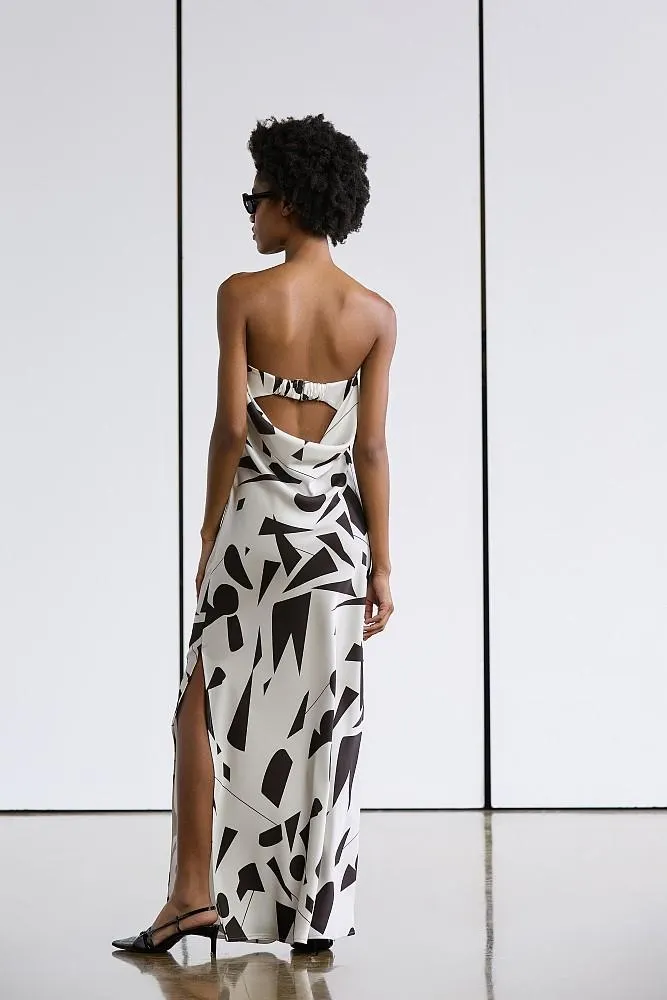 Strapless satin dress - Gold Label