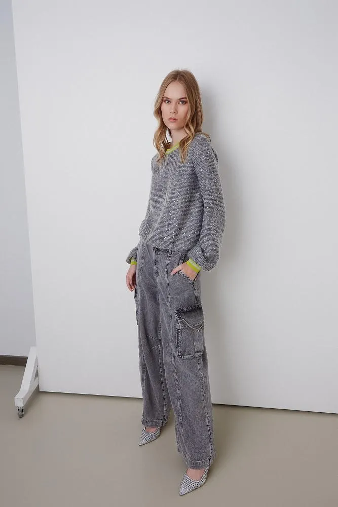 Sweater with lurex details