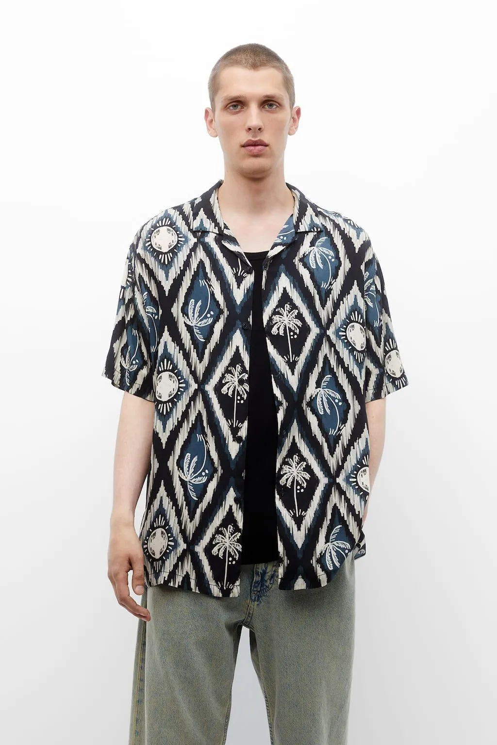 GEOMETRIC HAWAIIAN SHIRT