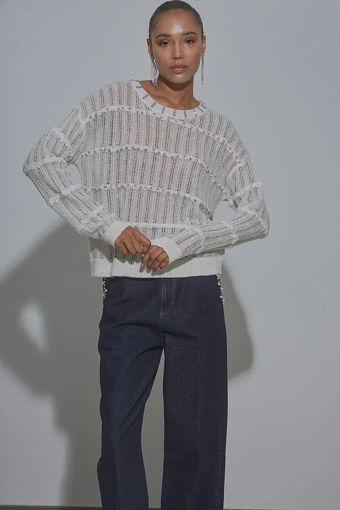 Sweater with loose knit