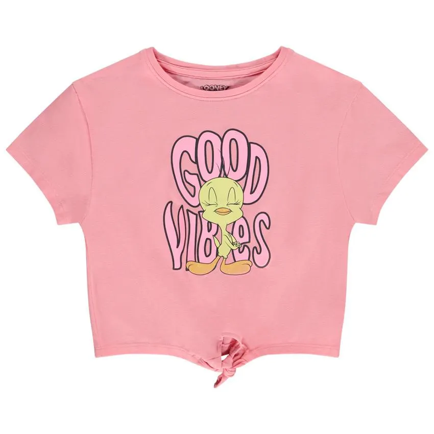 shirt κοντομάνικο print T- για να δέσετε Titi Warner για κορίτσι