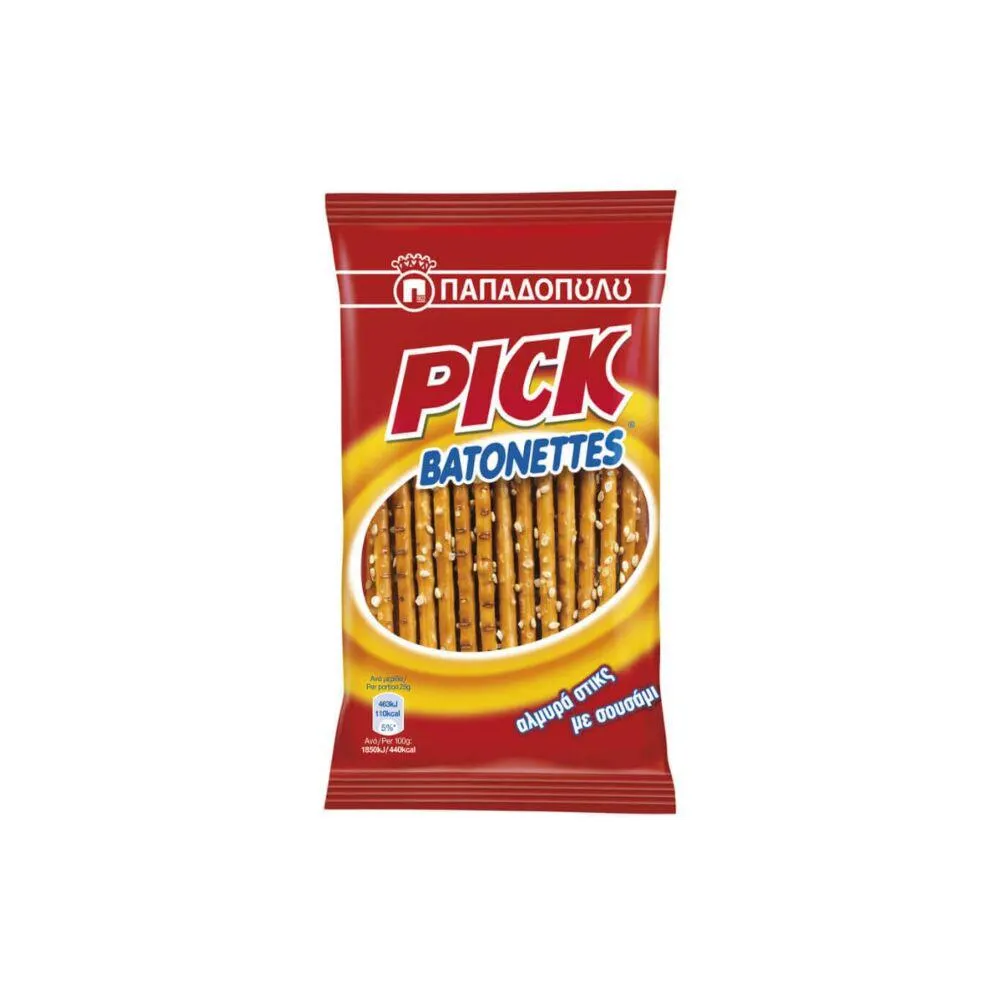 Σνακ ΠΑΠΑΔΟΠΟΥΛΟΥ PICK BATONETTES (45g)