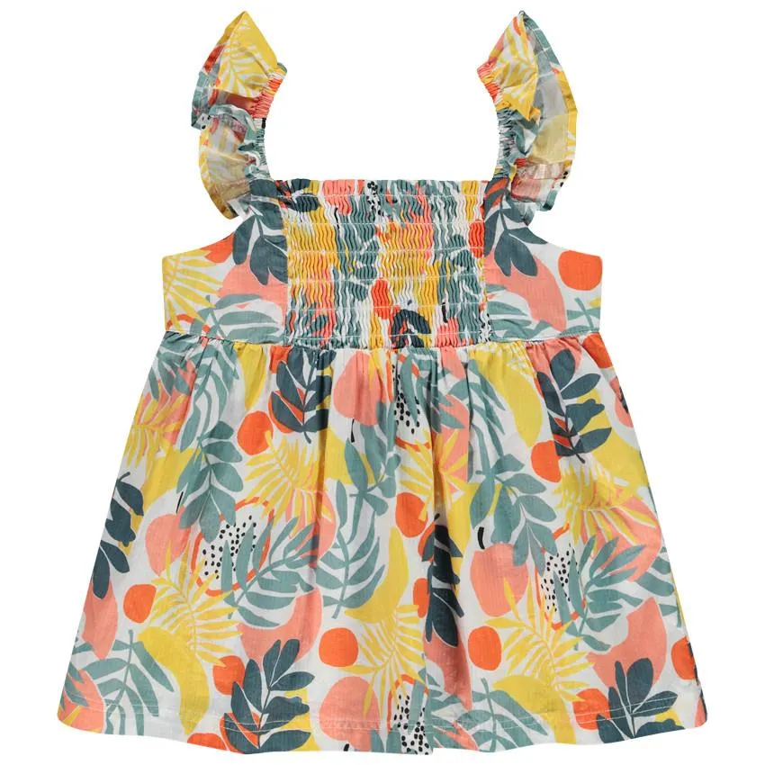 Τουνίκ αμάνικο με σχέδιο φαντεζί για κορίτσι