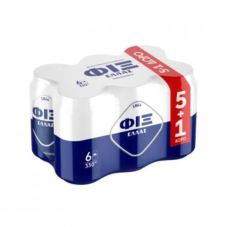 Φιξ μπίρα hellas (330ml) (5+1)