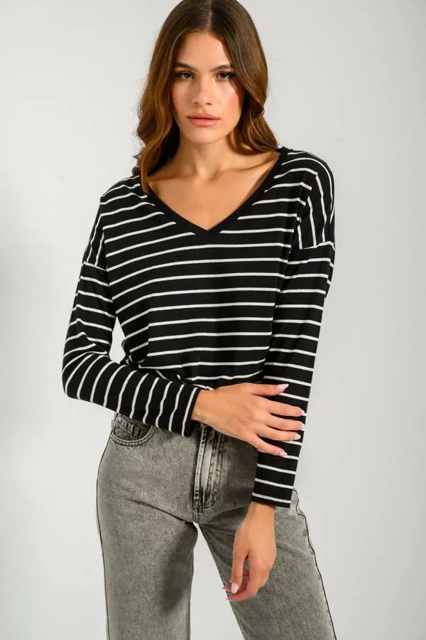 Ριγέ μπλούζα