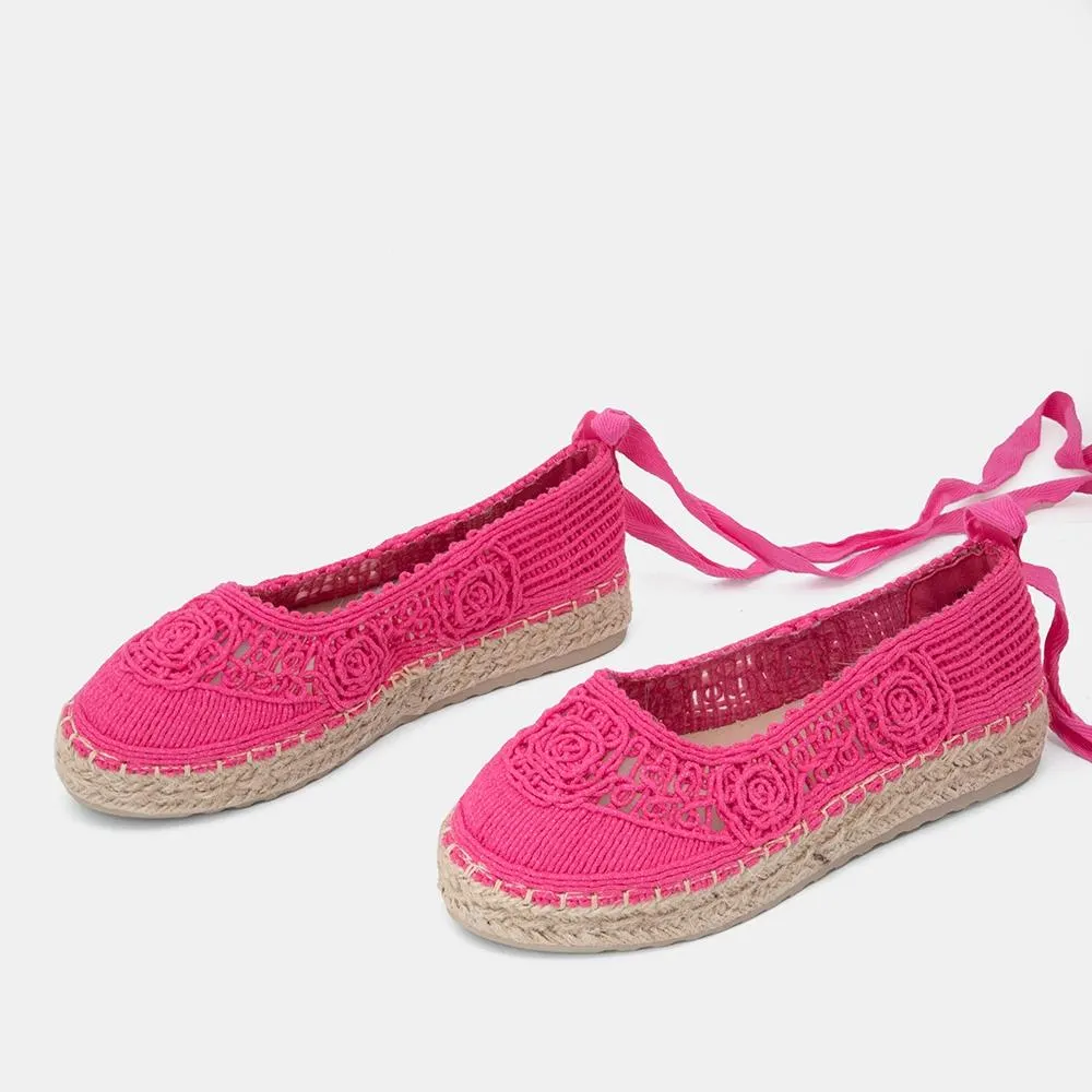 Εσπαντρίγιες με πλεκτό σχέδιο