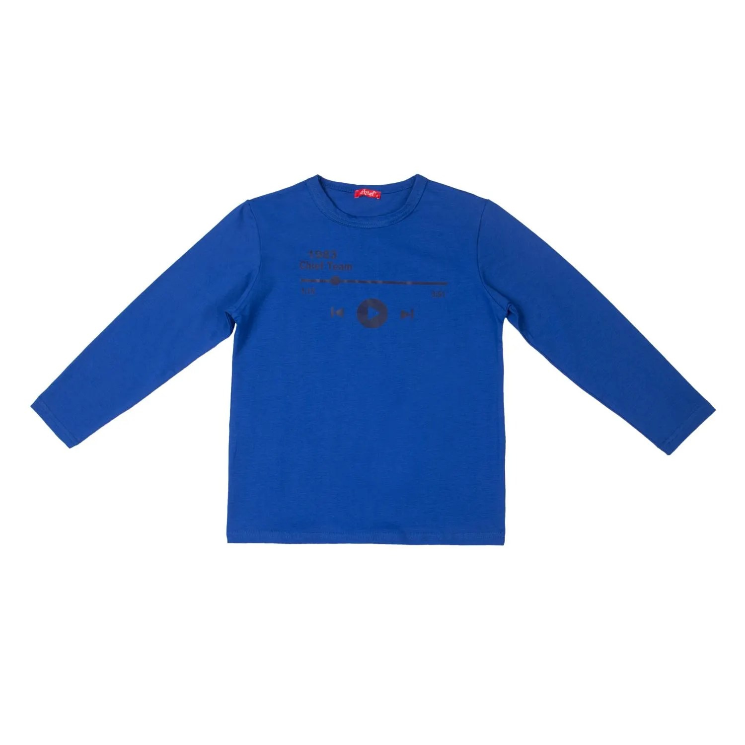 Χειμερινή μακρυμάνικη μπλούζα για αγόρι σε ρουά χρώμα -22.6900R