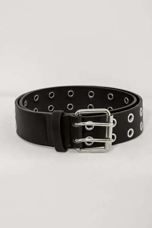 Ζώνη σε όψη δερματίνης με διάτρητες λεπτομέρειες