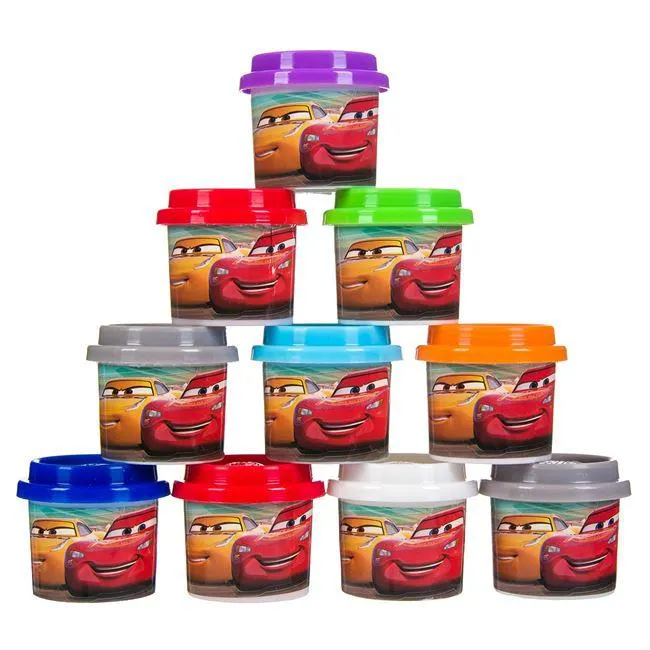 DOH Πλαστελίνη Disney Cars Σακουλάκι Με 10 Βαζάκια Και Καπάκια Καλουπάκια 280g - AS