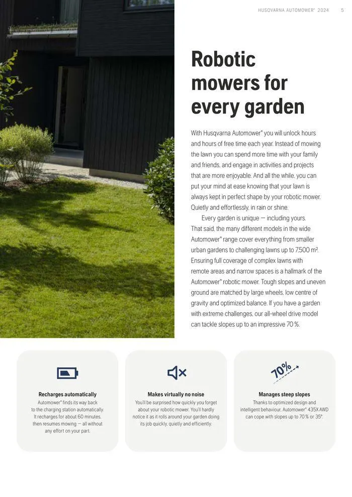 Φυλλάδιο προσφορών Husqvarna Automower από 14 Ιουνίου έως 31 Δεκεμβρίου 2024 - Σελίδα 5