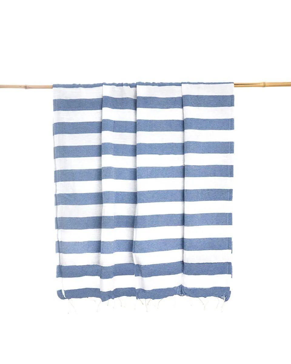 Ριγε Παρεο 2 Όψεων Hammam-Spa Η Μια Πλευρα Πετσετε με Κροσσι Kikoy 90x170cm