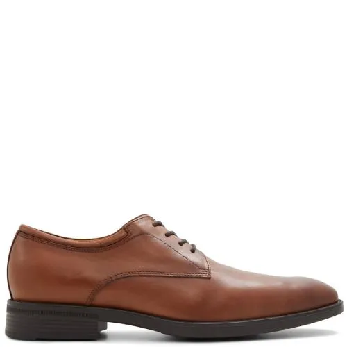 Ανδρικό καφέ δερμάτινο παπούτσι KEAGAN 100001466-012