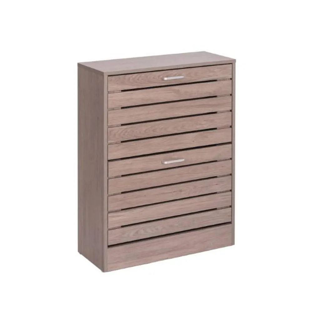 Παπουτσοθήκη 63x24x80εκ. Γκρι 2 συρτάρια