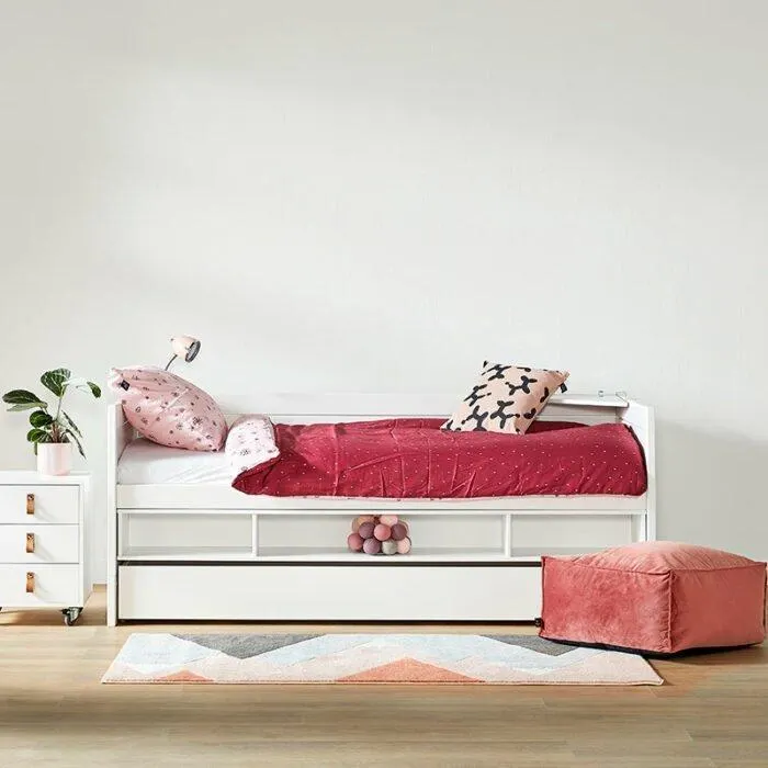 Cabin bed with storage and bed drawer