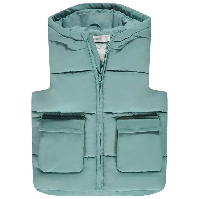 Doudoune longue sans manches matelassée pour bébé garçon