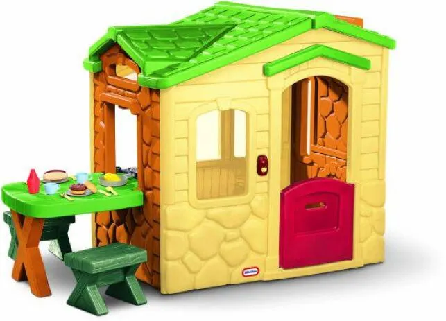 Little Tikes Σπίτι Με Τραπεζάκι Για Πικ-Νικ Natural (172298)