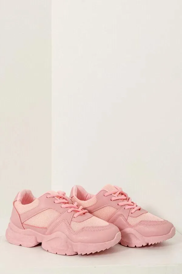 Μονόχρωμα chunky sneakers