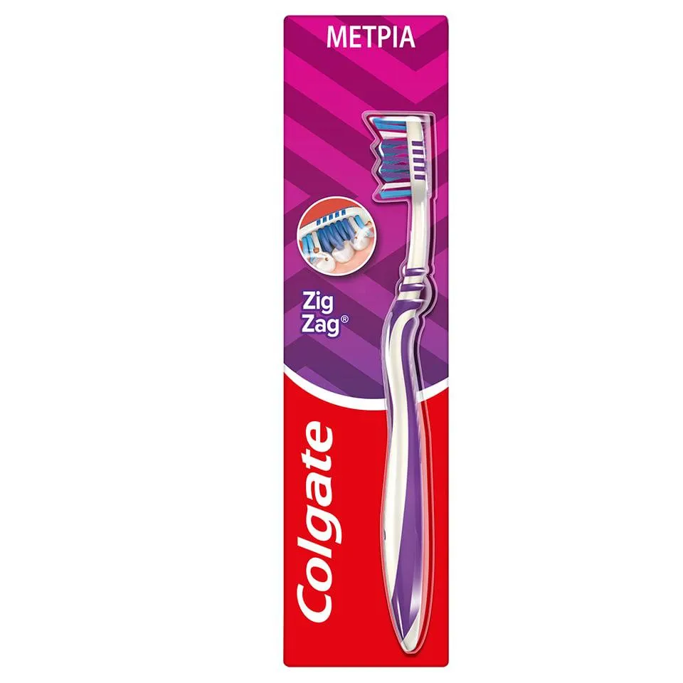 COLGATE | ZIG ZAG | Οδοντόβουρτσα Zig Zag Μέτρια 1 Τεμάχιο