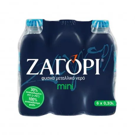 Ζαγόρι φυσικό μεταλλικό νερό mini (6x330ml)