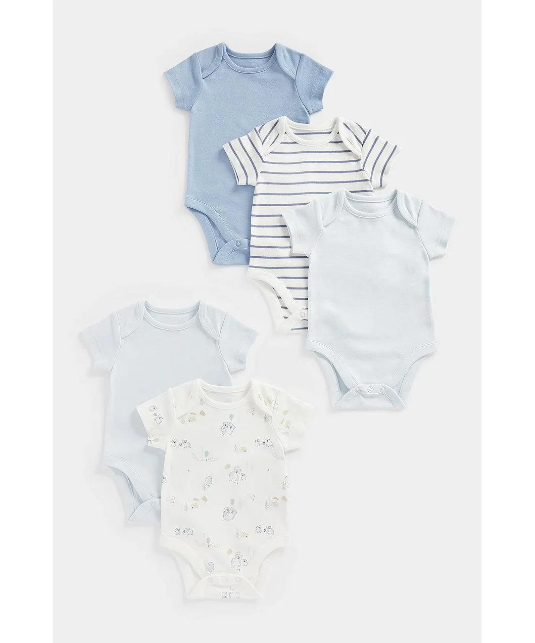 κοντομάνικα κορμάκια my first - σετ των 5