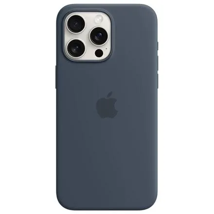 Apple iPhone 15 Pro Max Silicone Case Storm Blue