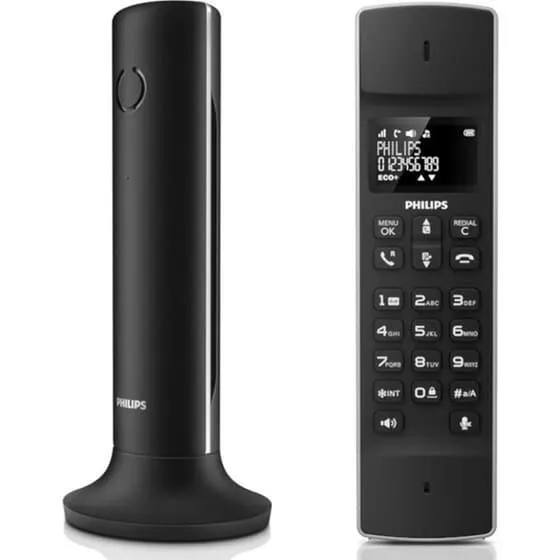 Ασύρματο Τηλέφωνο Philips M4501B/GRS - Μαύρο