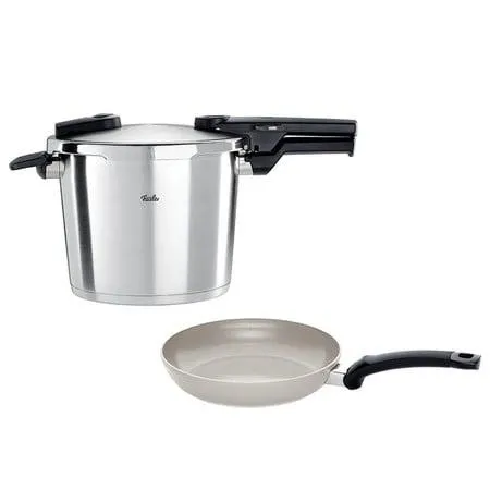 Fissler Vitaquick® Premium Χύτρα Ταχύτητας 6L 22cm-Ανοξείδωτη 18/10 και Δώρο ένα Αντικολλητικό Τηγάνι Fissler Ceratal Classic 24cm