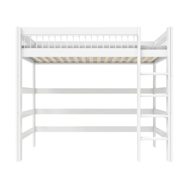 High bed with straight ladder, Breeze