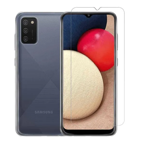 Διάφανη Θήκη + Γυαλί Προστασίας Οθόνης COSY για το SAMSUNG Galaxy A02s