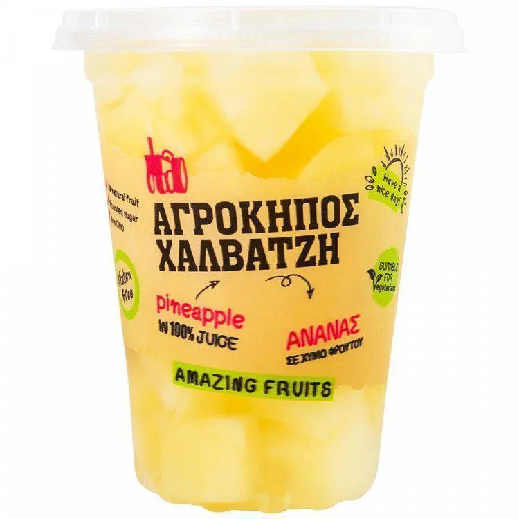Αγρόκηπος Φρουτοσαλάτα Ανανάς Ποτήρι 400gr