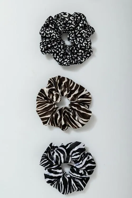 Σετ 3 scrunchies