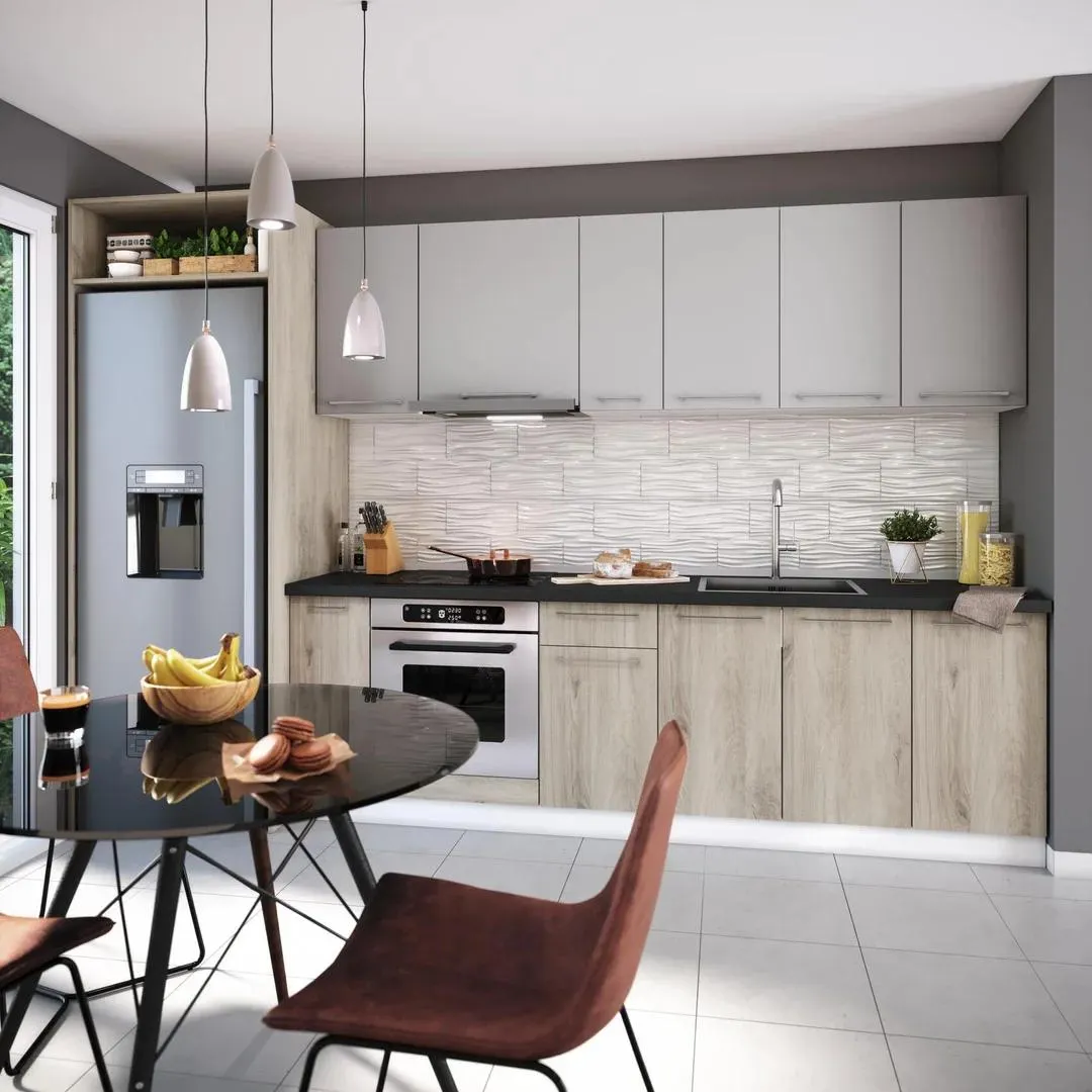 Σύνθεση κουζίνας Olivia στα μέτρα σου Sand Wood