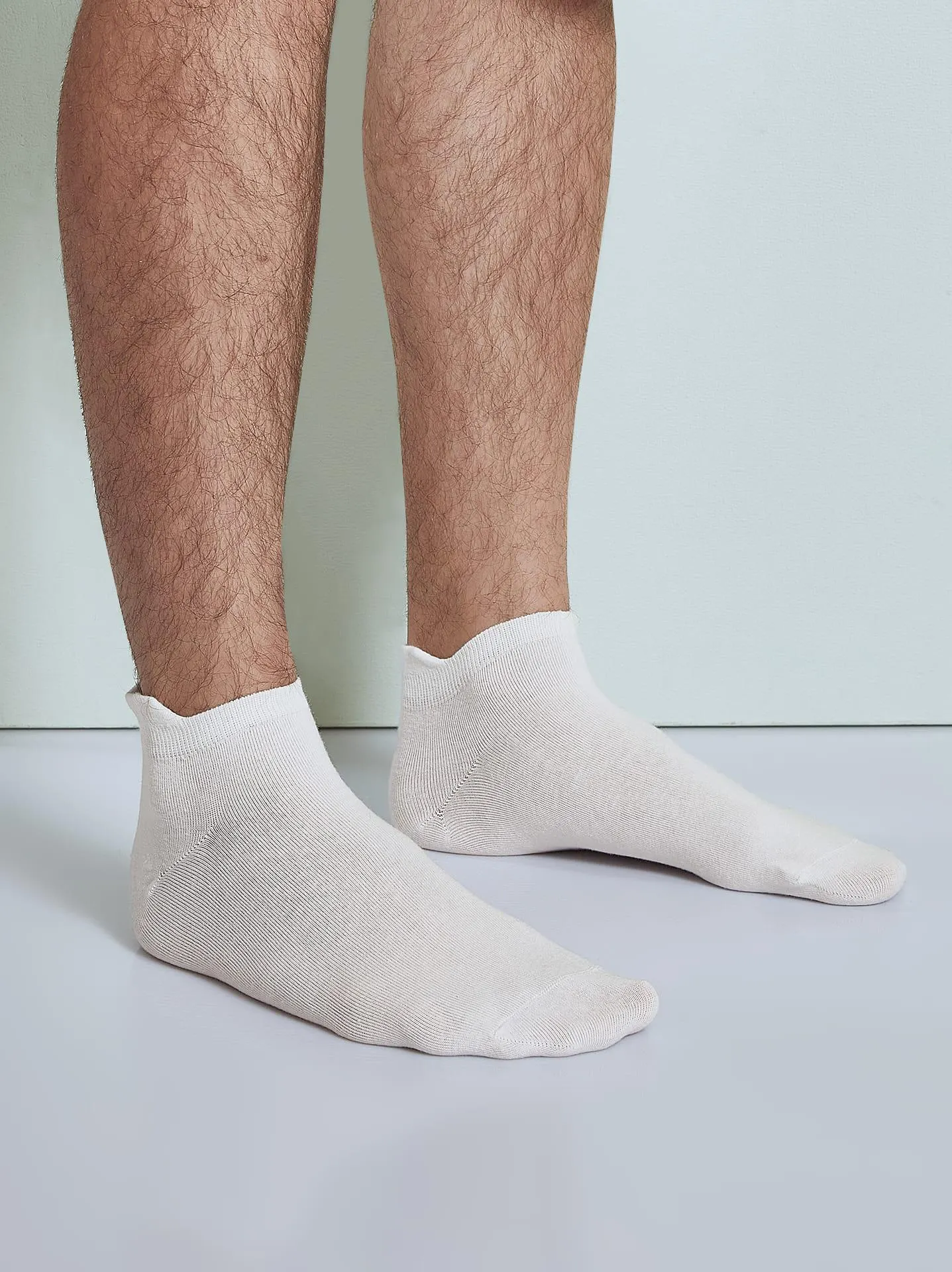 Σετ με 3 ζευγάρια μονόχρωμες ανδρικές κάλτσες σε σετ 1